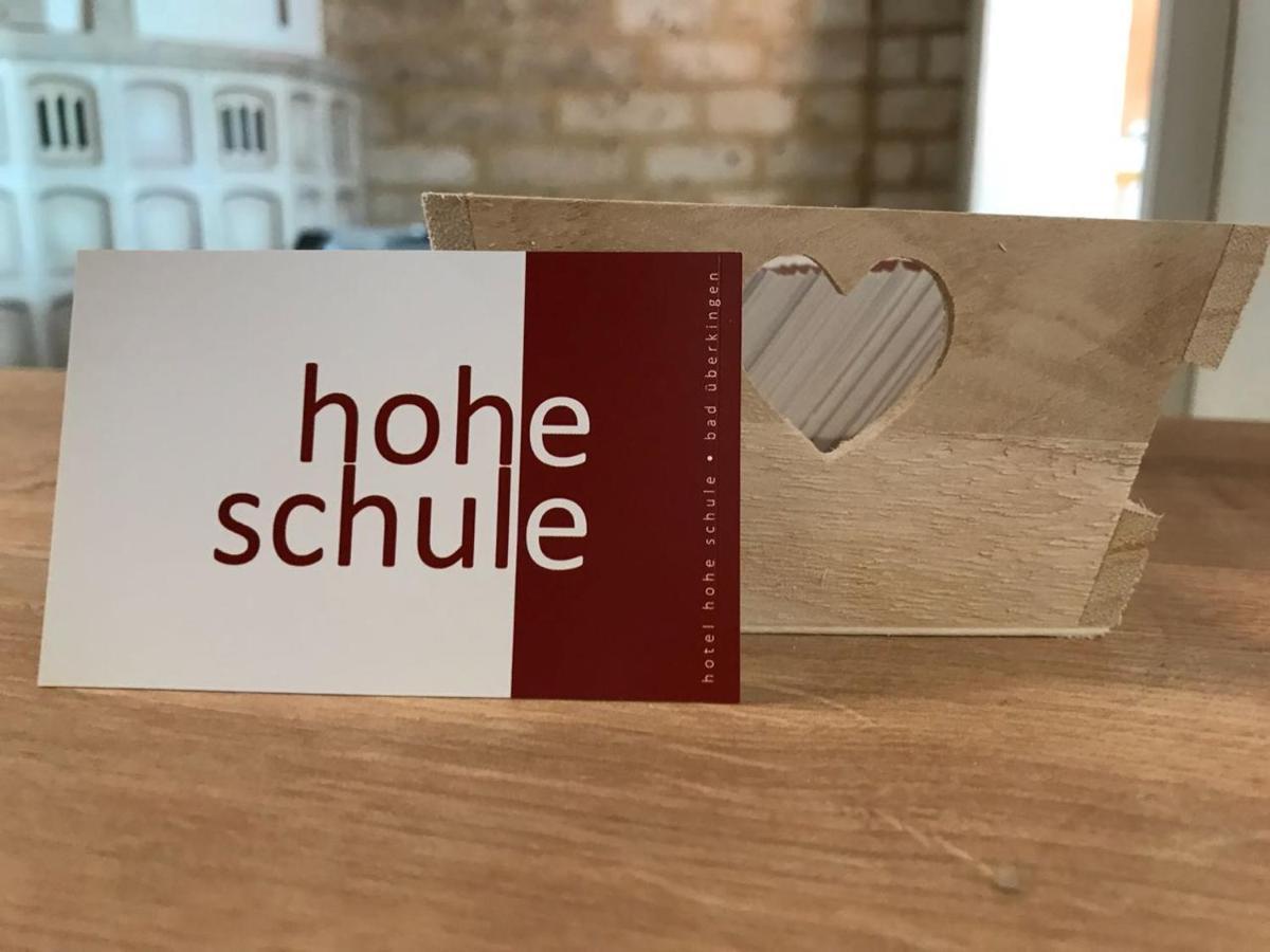 באד אוברקינגן Hotel Hohe Schule מראה חיצוני תמונה